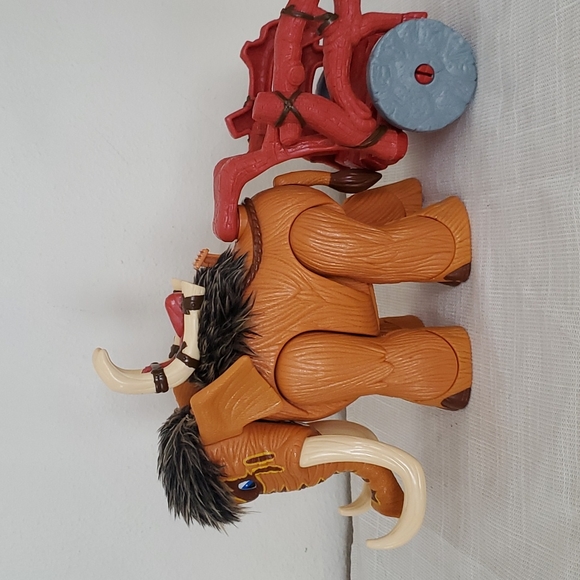 Vintage 2005 Roaring Woolly Mammoth With Cart - Picture 7 of 12